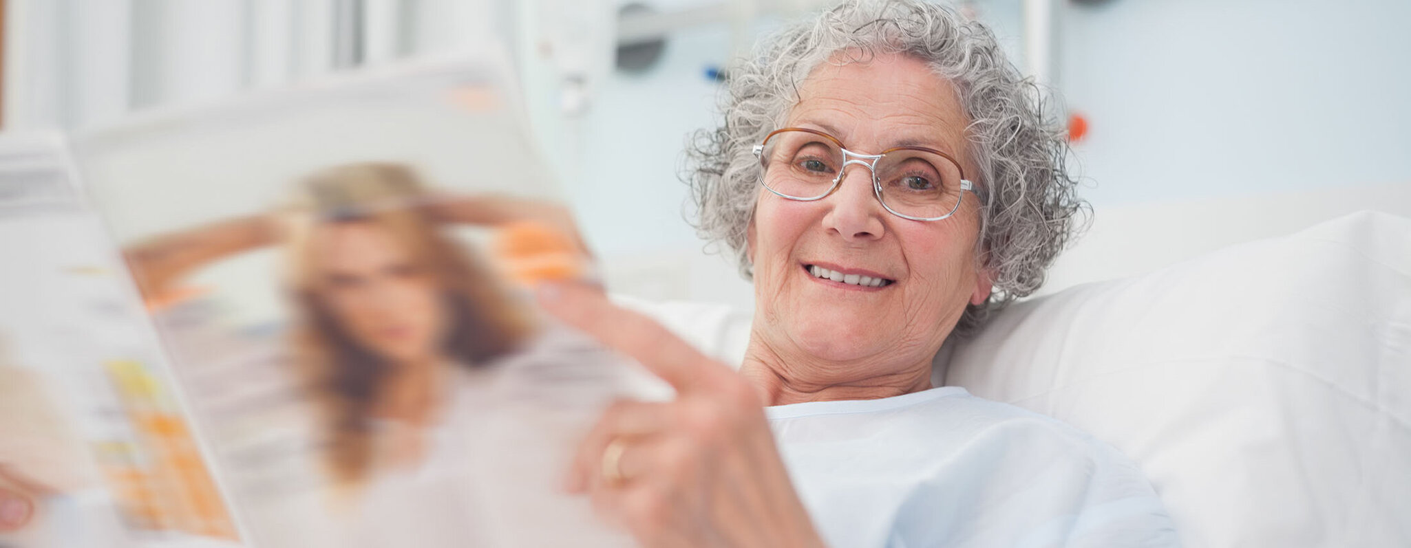 Patient im Krankenbett